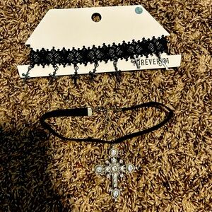Black cross chokers